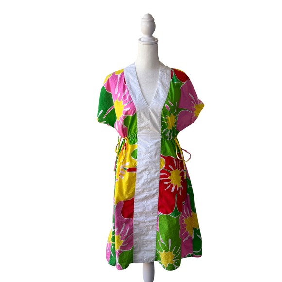 Lilly Pulitzer Dresses & Skirts - Lilly Pulitzer Tropical Hibiscus Print Tunic Dress Size Resort Preppy Floral